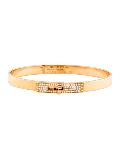 hermès kelly bracelet|hermes 18k diamond bangle bracelet.